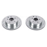 Power Stop 93-97 Infiniti J30 Rear Evolution Drilled & Slotted Rotors - Pair - JBR751XPR