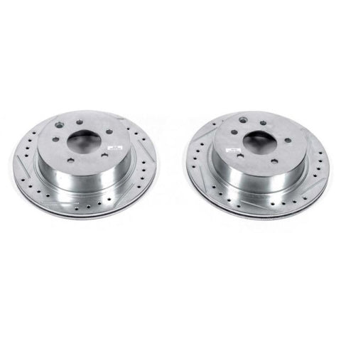 Power Stop 93-97 Infiniti J30 Rear Evolution Drilled & Slotted Rotors - Pair - JBR751XPR