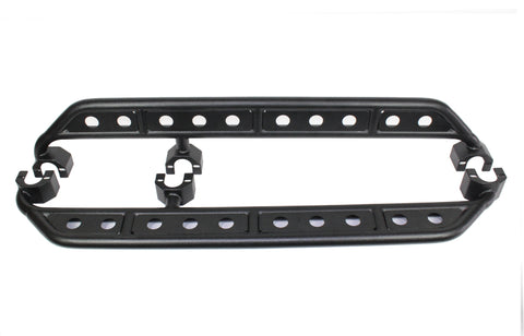 Fishbone Offroad 07-18 Jeep Wrangler JK 4 Door Steel Side Steps - Black Textured Powdercoat - FB23070