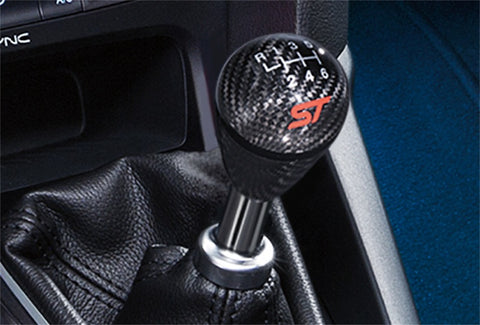 Ford Racing 13-17 Focus ST Black Carbon Fiber 6 Speed Shift Knob - M-7213-FSTCF