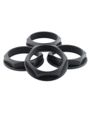 fifteen52 Super Touring Nut V2 - Anodized Black w/ Satin Clear - Set of 4 - 52-ST-NUT-V2- BLACK-SET