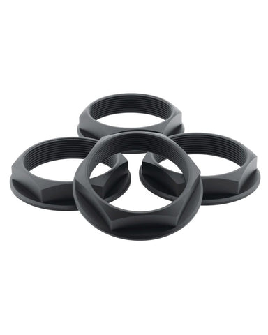fifteen52 Super Touring Nut V2 - Anodized Black w/ Satin Clear - Set of 4 - 52-ST-NUT-V2- BLACK-SET
