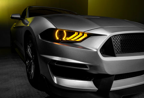 Oracle 18-21 Ford Mustang Dynamic DRL w/ Halo Kit & Sequential Turn Signal - ColorSHIFT - 1446-332