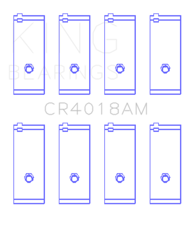 King Toyota 1S/4S/2SELC/3SFE/3SGELC (Size STD) Connecting Rod Bearing Set - CR4018AM