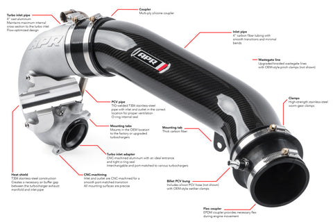 APR 17-20 Audi RS3/18-22 Audi TT RS Quattro (MK3) 2.5T TFSI Turbocharger Inlet System - CI100038