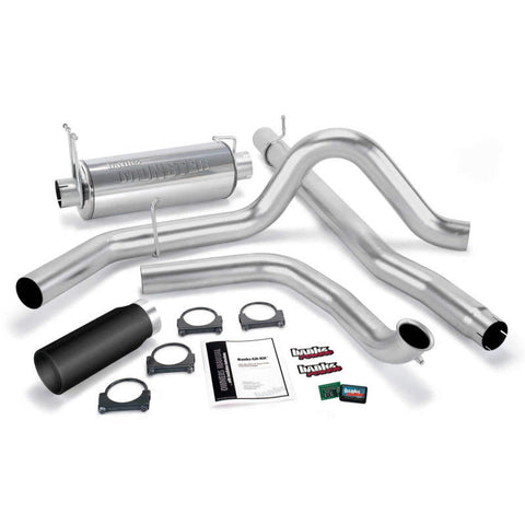 Banks Power 99-03 Ford 7.3L Git-Kit - SS Single Exhaust w/ Black Tip - 47512-B