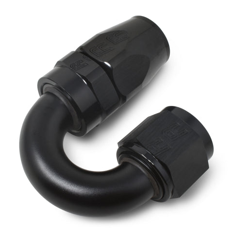 Russell Performance -10 AN Black 180 Degree Full Flow Swivel Hose End - 613525