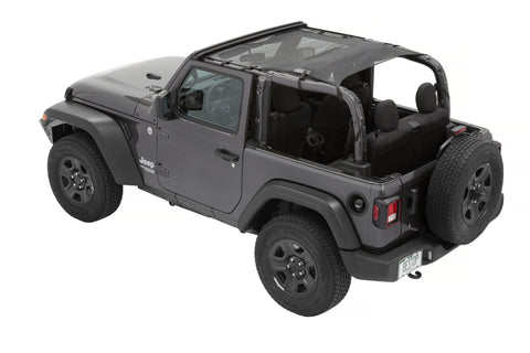 Bestop 18-26 Jeep Wrangler JL 2-Door Sun Safari Bikini (Mesh) - 52412-11