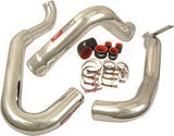 Injen 15-16 BMW M3(F80)/M4 (F82/83) 3.0L L6 Twin Turbo 2PC Aluminum Int. Charge Pipe - Wrinkle Red - SES1116ICPWR