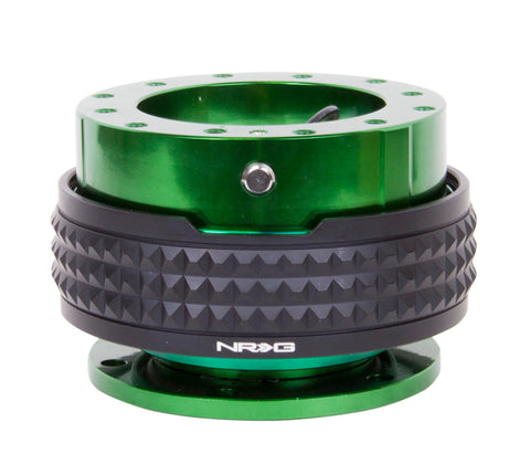 NRG Quick Release Kit - Pyramid Edition - Green Body / Black Pyramid Ring - SRK-210GN/BK
