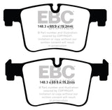 EBC 11+ BMW X3 2.0 Turbo (F25) Redstuff Front Brake Pads - DP32105C
