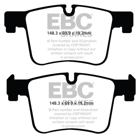 EBC 11+ BMW X3 2.0 Turbo (F25) Redstuff Front Brake Pads - DP32105C