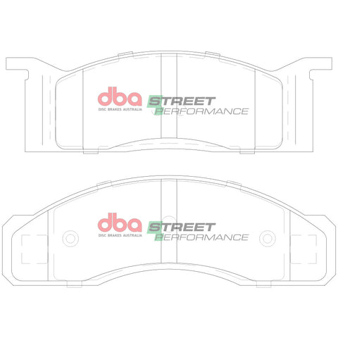 DBA 70-71 Ford Torino Front SP Performance Brake Pads - DB1807SP