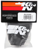 K&N Black Drycharger Round Straight Air Filter Wrap 4.5in ID x 4in H - RB-0900DK