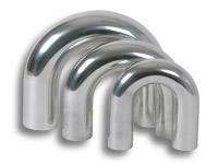 Vibrant 2in O.D. Universal Aluminum Tubing (180 degree Bend) - Polished - 2865