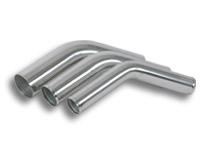 Vibrant 2.25in O.D. Universal Aluminum Tubing (45 degree bend) - Polished - 2886