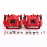 Power Stop 11-17 Honda Odyssey Rear Red Calipers w/Brackets - Pair - S6446