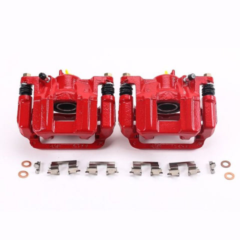 Power Stop 11-17 Honda Odyssey Rear Red Calipers w/Brackets - Pair - S6446