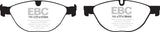 EBC 10-15 Jaguar XF 5.0 Supercharged (470) Redstuff Front Brake Pads - DP32076C