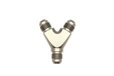 DeatschWerks 6AN Male Flare + 6AN Male Flare to 6AN Male Flare Y Block Fitting - 6-02-0701