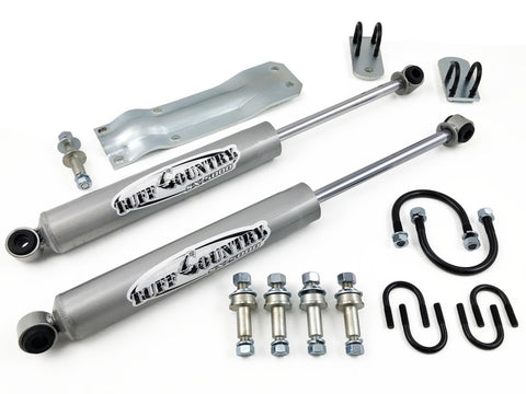 Tuff Country 69-87 Chevy Truck 1/2 & 3/4 Ton 4wd K10/K20 Dual Steering Stabilizer (In-Line Style) - 66170