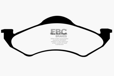 EBC 00-02 Dodge Dakota 2WD 2.5 Ultimax2 Front Brake Pads - UD820