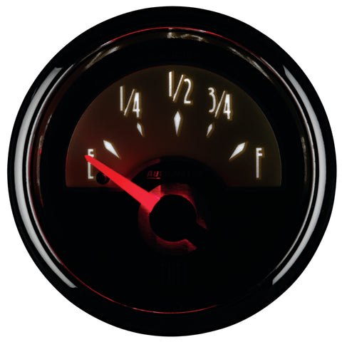 AutoMeter Gauge Fuel Level 2-1/16in. 0 Ohm(e) to 90 Ohm(f) Elec Cruiser - 1113