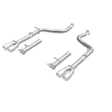 MagnaFlow Axle-Back, SS, 2.5in, Quad Split Rear 3.5in Tip 2015 Dodge Challenger R/T 5.7L - 19210