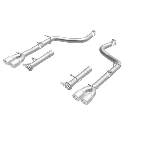 MagnaFlow Axle-Back, SS, 2.5in, Quad Split Rear 3.5in Tip 2015 Dodge Challenger R/T 5.7L - 19210