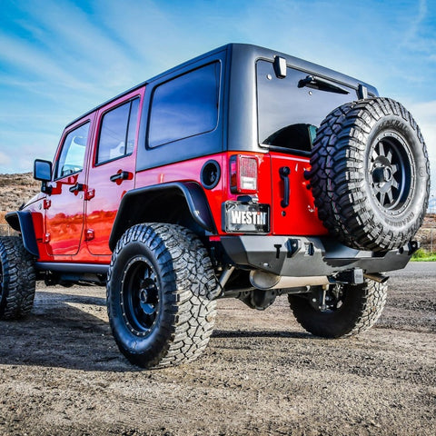 Westin 07-18 Jeep Wrangler JK WJ2 Rear Bumper - Textured Black - 59-82005