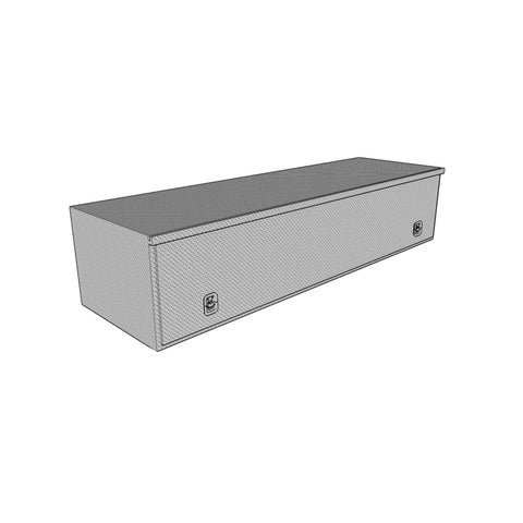 Westin/Brute HD Top Sider 13in x 60in w/flip up Door - Aluminum - 80-HTB60
