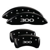 MGP 4 Caliper Covers Engraved Front & Rear Mopar Yellow Finish Black Char 2005 Chrysler 300 - 32004SMOPYL