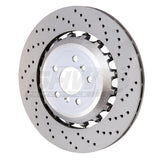 SHW 11-16 BMW M5 4.4L Right Rear Cross-Drilled Lightweight Brake Rotor (34212284104) - BRR48181