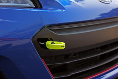 PERRIN 18-21 WRX/STI / 13-20 BRZ / 17-20 Toyota 86 Front Tow Hook Kit - Neon Yellow - PSP-BDY-235NY