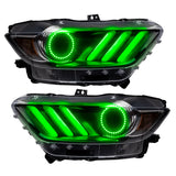 Oracle 15-17 Ford Mustang V6/GT/Shelby DRL w/ Halo Kit - ColorSHIFT w/ BC1 Controller - 2267-335