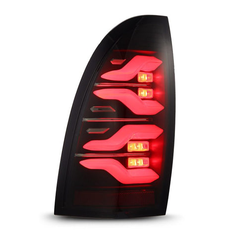 AlphaRex 05-15 Toyota Tacoma LUXX LED Taillights Blk w/Activ Light/Seq Signal - 680060