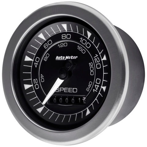 Autometer Chrono 3-3/8in 160MPH Electric Programmable Speedometer Gauge - 8188