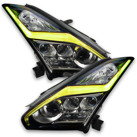 Oracle 15-21 Nissan GT-R RGB+W Lightning Bolt Headlight DRL Kit w/ BC1 Controller - 1283-335