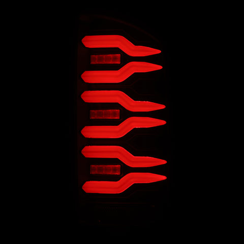 AlphaRex 02-06 Dodge Ram 1500/03-06 Dodge Ram 2500+3500 Luxx-Series LED Tail Lights (Pair) Black - 641010