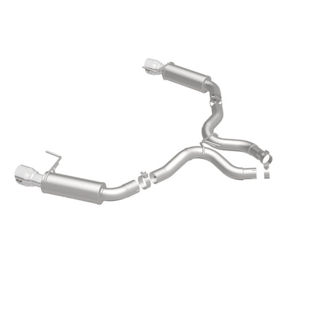MagnaFlow Axle Back, SS, 3in, Competition, Dual Split Polished 4.5in Tip 2015 Ford Mustang GT V8 5.0 - 19103