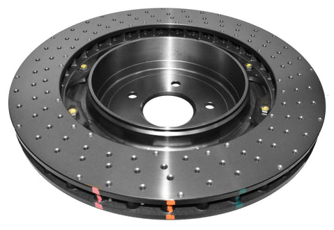 DBA 10-15 Chevrolet Camaro SS V8 Front 5000 Series Cross Drilled Rotor w/Black Hat - DBA52604BLKXD