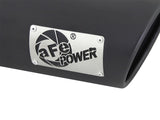 aFe MACHForce XP 3in Inlet x 4in Outlet x 9in Length Clamp-On Black Tip - 49T30401-B09