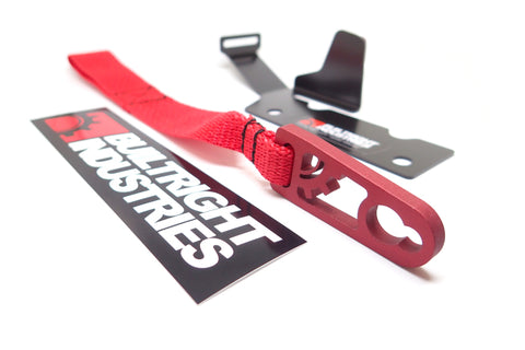 BuiltRight Industries 09-20 Ford F-150/Raptor (09-14 SuperCrew Only) Rear Seat Release - Red Strap - 100113