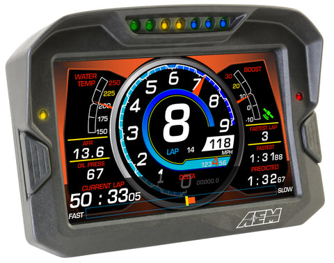 AEM CD-7 Logging Race Dash Carbon Fiber Digital Display (CAN Input Only) - 30-5701