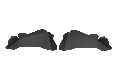 Fishbone Offroad 07-18 Jeep Wrangler JK Aluminum Rear Inner Fenders - Black Powdercoat - FB33007R