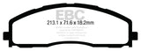 EBC 13+ Ford F250 (inc Super Duty) 6.2 (2WD) Yellowstuff Front Brake Pads - DP43015R