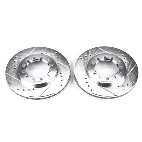 Power Stop 98-04 Nissan Frontier Front Evolution Drilled & Slotted Rotors - Pair - JBR915XPR