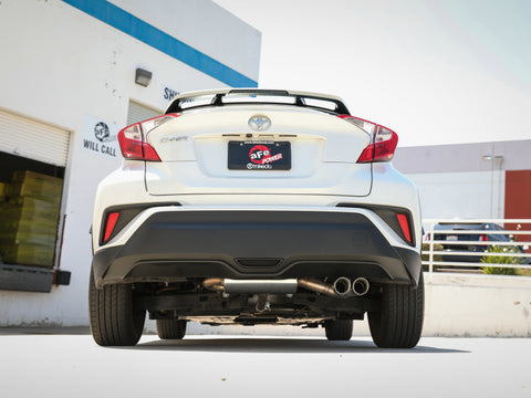 aFe Takeda 18-21 Toyota C-HR 2.0L 2.5in 304 Stainless Steel Cat-Back Exhaust w/ Polished Tip - 49-36044-P