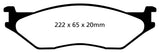 EBC 02-05 Ford Econoline E550 Yellowstuff Front Brake Pads - DP41653R