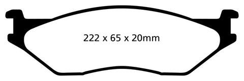 EBC 02-05 Ford Econoline E550 Yellowstuff Front Brake Pads - DP41653R